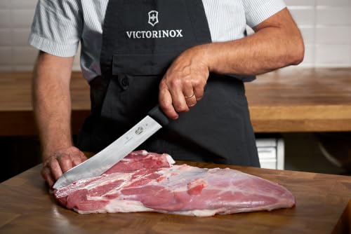 Victorinox Fibrox 10-Inch Granton Edge Butcher Knife - High Carbon Stainless Steel, Ergonomic Handle