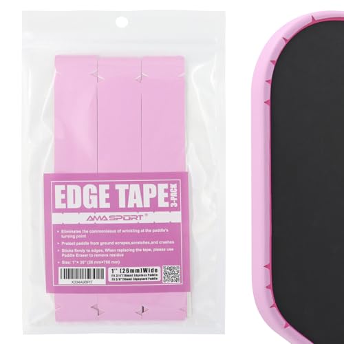 Pink Pickleball Paddle Edge Guard Tape 26mm Width - Edge Protection & Cover