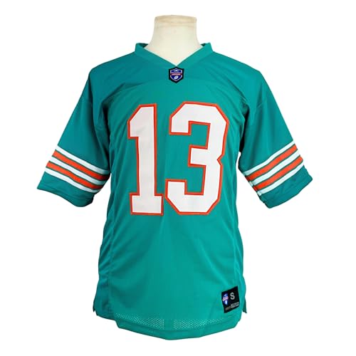 Dan Marino Aqua Miami Jersey - Unisex Adult Sizes S-5XL, Custom Sewn, XX-Large