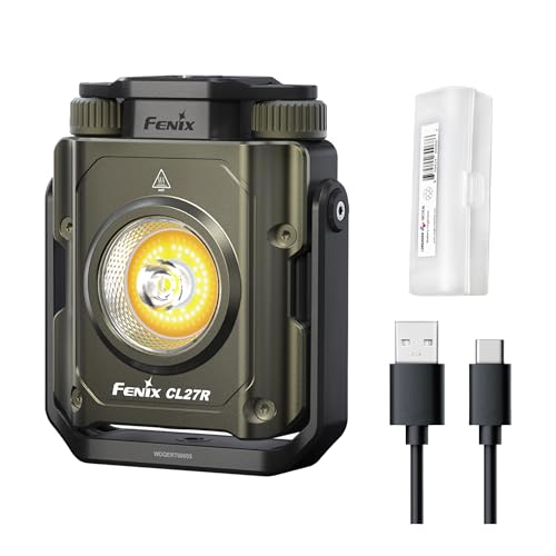 Green Fenix CL27R Camping Lantern Flashlight 1600 Lumens USB-C Waterproof Portable