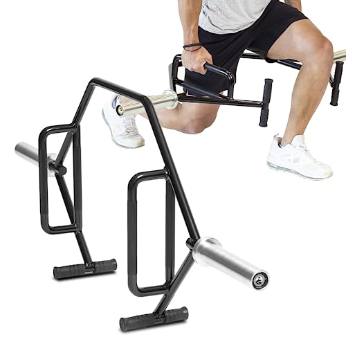 Trap Bar Bells of Steel Open Hex Deadlift Bar with Rotating Sleeves - Black & Silver, 700 lb Capacity