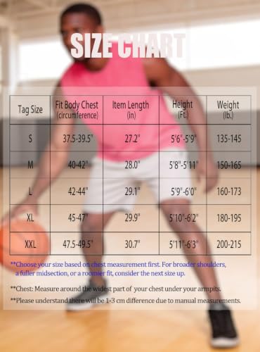 Zengjo Men's Tank Top Workout Sleeveless Shirt - Quick Dry, Loose Fit, Neon Pink Heather, X-Large