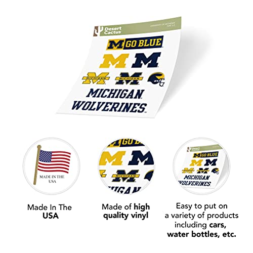 Michigan Wolverines Sticker Decal - Premium Vinyl for Laptops, Water Bottles & More