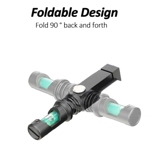 Black Foldable Scope Bubble Level Kit High Precision Scope Leveling Tool
