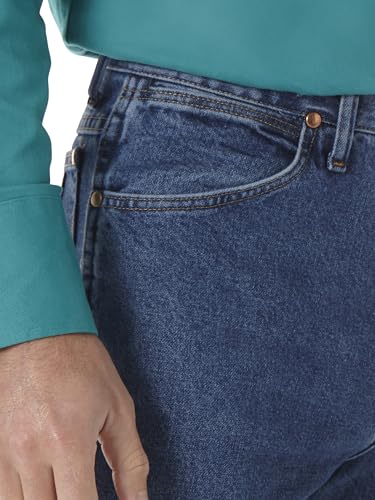 Wrangler Men's Cowboy Cut Slim Fit Jeans 38W x 32L Stonewash