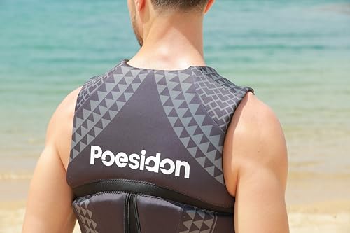 Adult Life Vest for Water Sports Grey Large - Unisex Kayaking & Paddling Impact Jacket