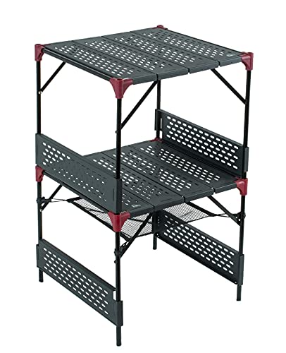 Extendable Camping & Outdoor Folding Table Set with Connecting Plates and Lantern Hanger