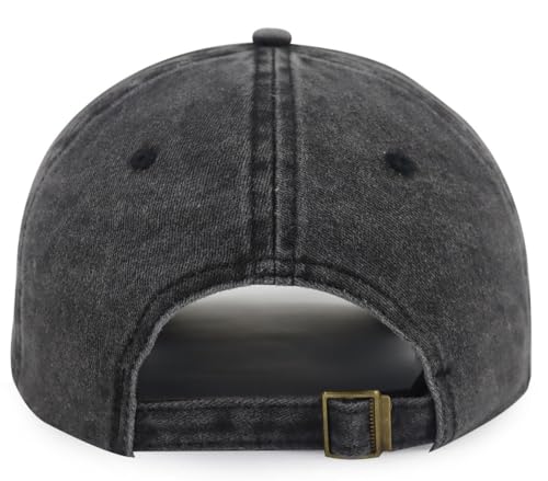 Black American Flag Guitar Hat for Men Women, Adjustable Leather Patch Cap