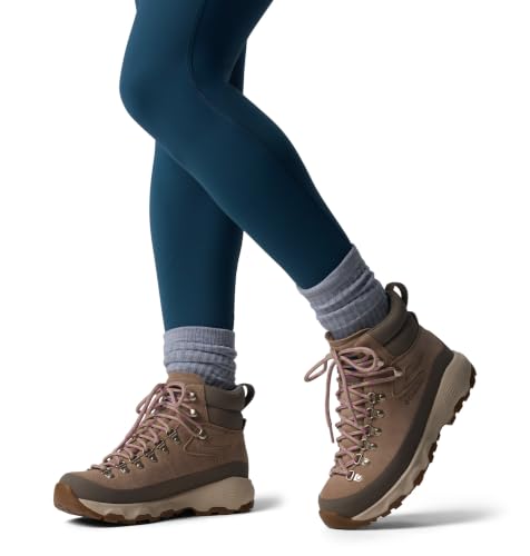 Waterproof Hiking Boots for Women - Columbia Newton Alpine PT Oxford Tan/Foxglove 7