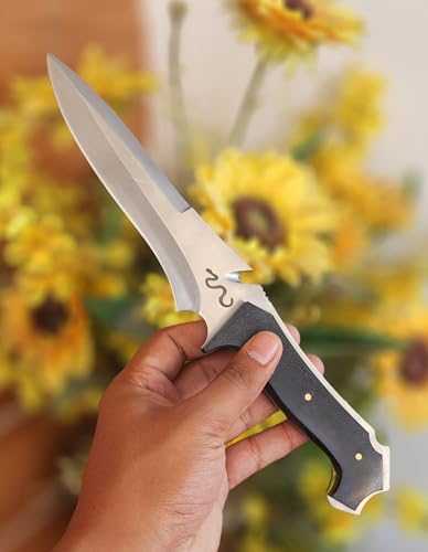 Jack Krauser Replica Knife - Handmade 5160 Spring Steel Tactical & Hunting Knife with Micarta Handle & Leather Sheath