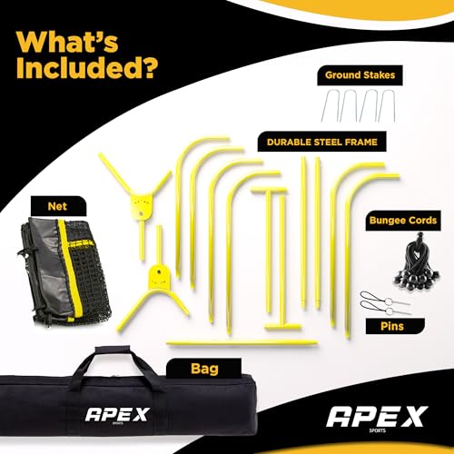 Apex Sports Lacrosse Rebounder 4x7 Feet - Professional Training Equipment