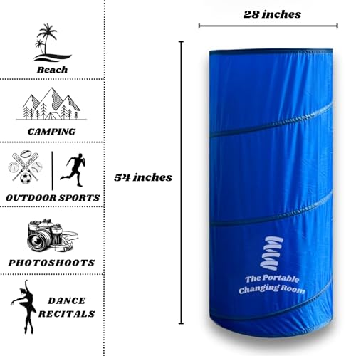Portable Changing Room Pop Up Privacy Tent - Blue, Lightweight & Easy Setup