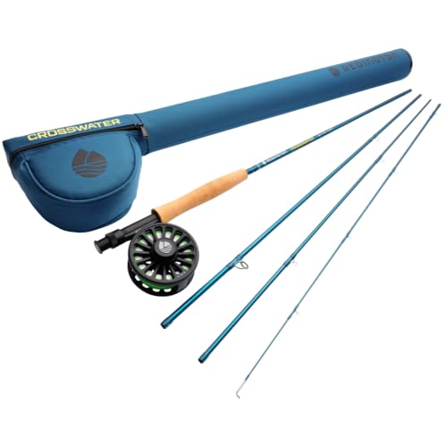 5WT 9'0" 4-Piece Fly Fishing Outfit with Crosswater Reel and Line - Starter Kit