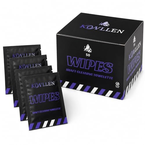 Carbon Fiber Pool Cue Shaft Cleaning Wipes - WetWipes for Shaft Care - White