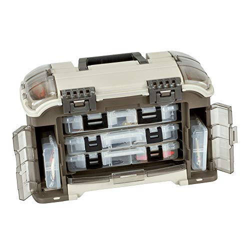 Plano Elite Series Angled Tackle Storage Case with Utility Boxes Waterproof Fishing Organizer