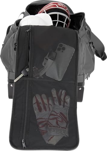 Rawlings YADI 2.0 Wheeled Catcher's Bag Graphite 37" L x 14" W x 14" H Baseball Softball Gear Bag