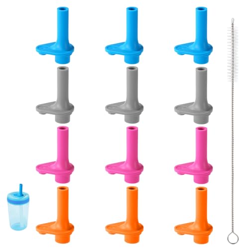 12 Pack BPA-Free Water Bottle Mouthpieces for Zak Kelso 15oz Replacement