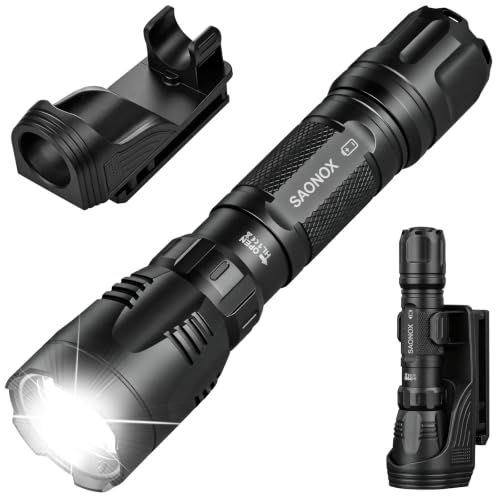 2000 Lumen Tactical LED Flashlight with Waterproof Shockproof Design