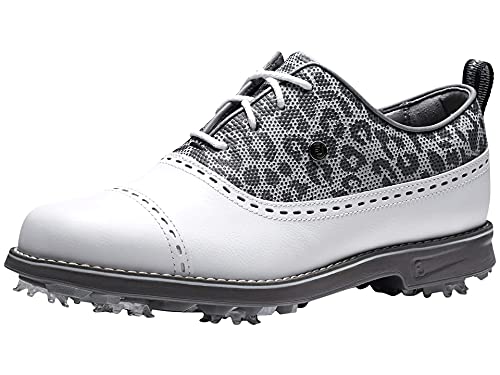 FootJoy Women's Premiere Golf Shoe - Previous Season Style White Snow Leopard - Size 9