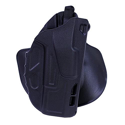 Safariland 7378 7TS ALS Paddle & Belt Loop Holster for 19/23, Right Hand, Plain Black, SafariSeven Nylon