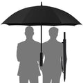 TOPSAIL Fast Drying Heavy Duty Windproof Large Umbrella for Rain & Sun, Big Automatic Open Golf Umbrellas Wind Resistant, 57 Inch Extra Large Oversized Stick Umbrella for 2 Persons-Black