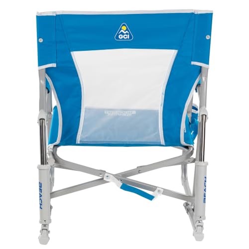 Portable Folding Beach Rocking Chair with Cup Holder - Saybrook Blue