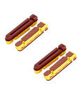 Carbon Rim Brake Pads for Road Bikes - Cork and Carbon Compound, Pack of 2 Pairs