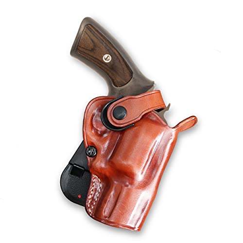 Leather Revolver Holster for Super Redhawk Alaskan - Right Hand, 2.5-inch, Brown