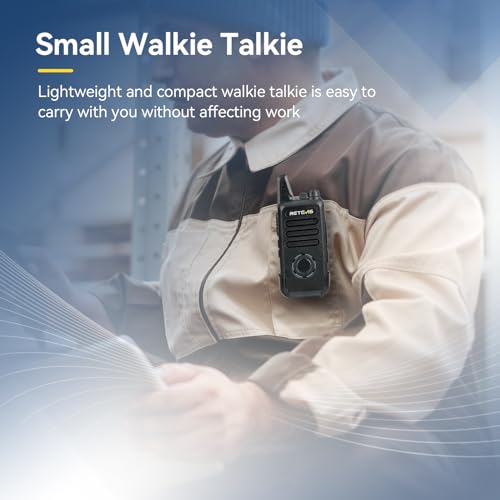 Retevis RT22S Walkie Talkies with 10-Way Charger - Portable 2-Way Radio Set for Adults