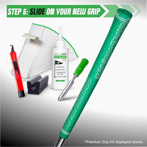 All In One Golf Grip Regripping Kit with Vise, Tape, Solvent & Tools - Professional Quality