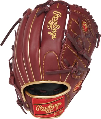 Rawlings R9 Series Baseball Glove 12 Inch Right Hand Sherry Web - Youth & Intermediate