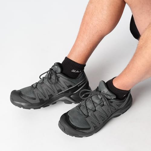 Salomon Men's X-Adventure Recon Gore-TEX Waterproof Hiking Shoes - Asphalt/Castlerock/Black 10