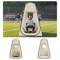 Pop Up Sports Tent with Clear Bubble, 8 Sizes Optional, Beige + Clear - 47"L x 47"W x 74.8"H, Waterproof Outdoor Shelter for 1-6 People