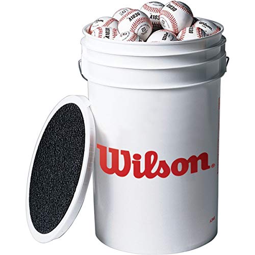 Baseball 3 Dozen Wilson Champion Series A1030 with Bucket - Youth & Practice Balls