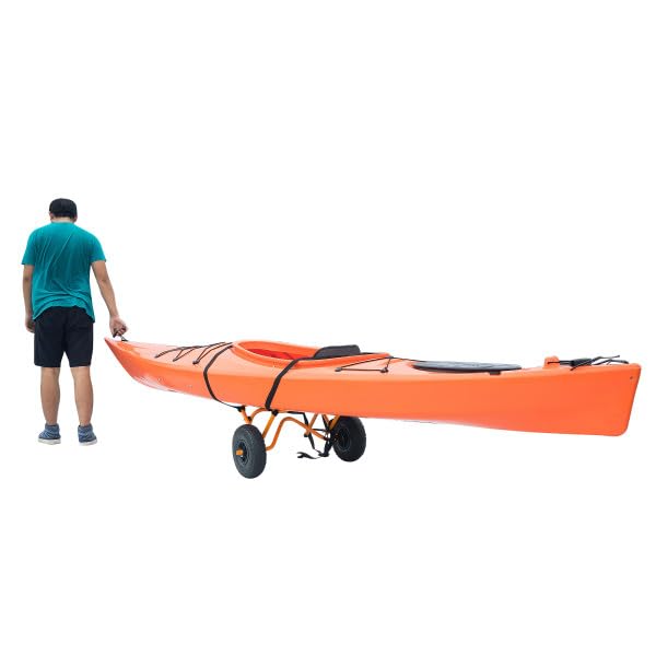 Rad Sportz Kayak Cart with 150lb Capacity - Orange Kayak, Canoe, Paddleboard Trolley