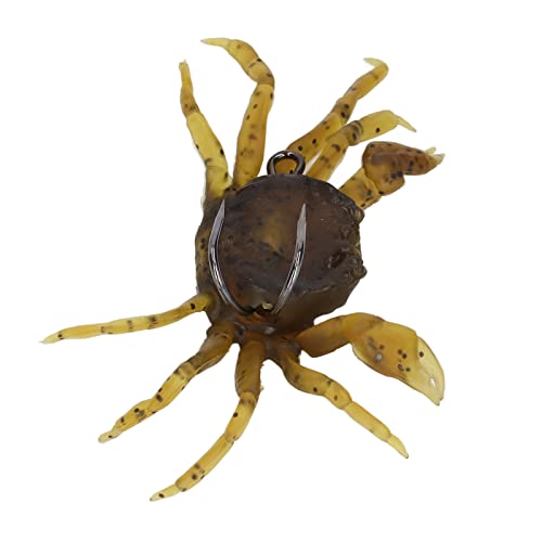 Artificial Crab Bait with Hooks - 8 Pcs Soft Lures for Freshwater & Saltwater Fishing