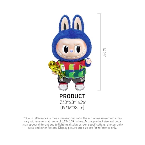 Soccer-Themed Vinyl Plush Doll - FIFA World Cup 2026 Collectible Gift for Fans, Teenagers & Adults, 15-Inch Labubu Plush