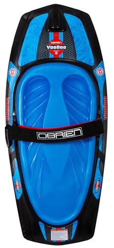 O'Brien Voodoo Kneeboard with Rotomolded Shell, Fins, Comfort Pad & Padded Strap
