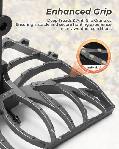 Tree Saddle Hunting System with Aluminum Platform Safety Harness & Ropes