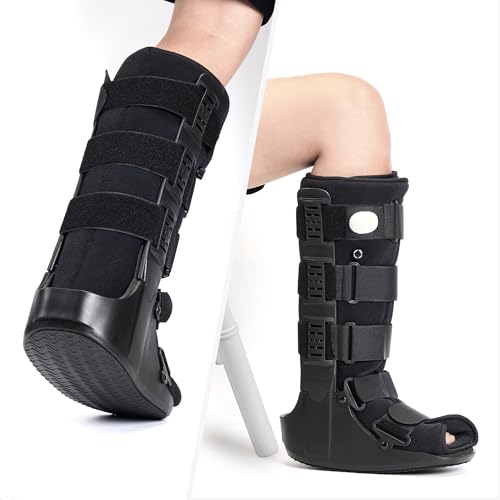 Jewlri Air Walking Boot Tall Fracture Support for Broken Foot, Medium