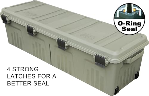 Heavy-Duty Water-Resistant Mobile Gear Storage Crate with Wheels - 81 Qt Capacity