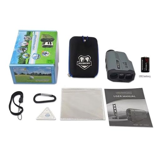 Golf Range Finder with Slope 650M 710Yards 5 Modes ±0.5 yd Accuracy Flag-Lock Pin 6X Magnification Laser Distance Meter for Hunting Monocular Rangefinder