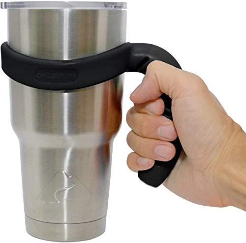 Chillout Life Handle for 30 oz YETI & Ozark Trail Tumblers - Black 2 Pack