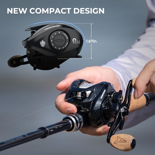 KastKing Megatron 100 Left-Hand Baitcasting Reel 7.2:1 High-Speed Low Profile
