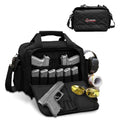 Orca Tactical Black Gun Range Bag for Handguns and Ammo – Self Standing, Durable Pistol & Revolver Storage