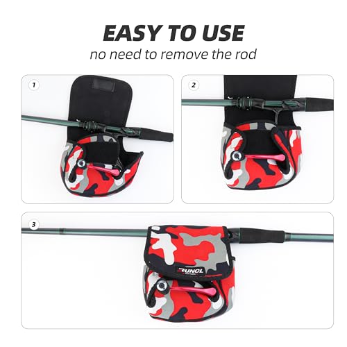 RUNCL Camouflage Spinning Reel Bag – Protective Storage for Baitcasting & Spinning Reels