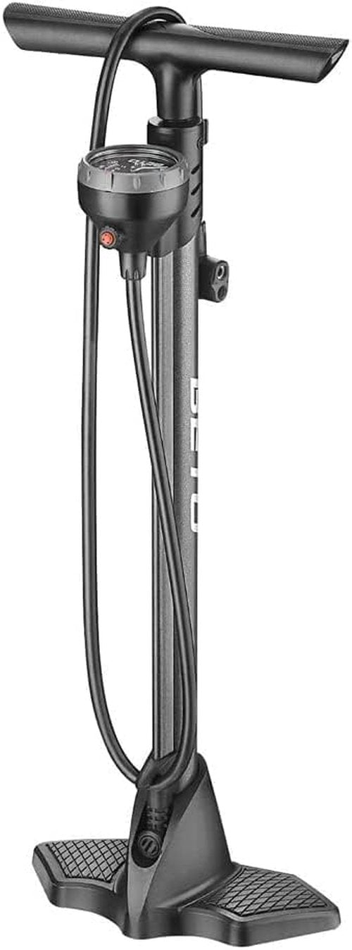 Beto Bike Pump Portable - High-Pressure Bicycle Floor Pump with Gauge & Air Bleed Button, 160 PSI