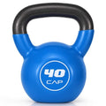CAP Vinyl-Coated Cast Iron Kettlebell 40 lb Home Gym Strength Equipment