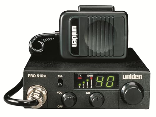 Uniden PRO510XL 40-Channel CB Radio - Compact, Backlit LCD, Public Address, 7W, One Size