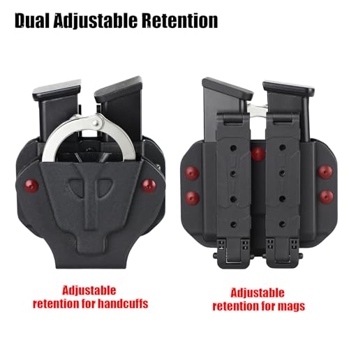 Kydex Handcuff and Magazine Holster Combo - Tactical Belt & MOLLE Compatible